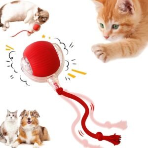 Interactive  Electric Dog Ball, 360 Smart Automatic Cat Ball Toys for Bored Indoor Cats and Dogs