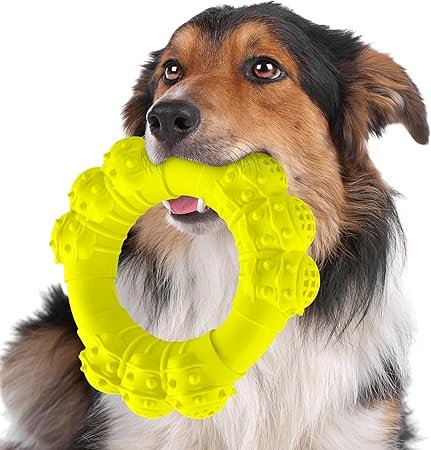 Indestructible Dog Chews - Super Duty Chew Toys for Aggressive Dogs, Puppy Teething Relief & Interactive Play